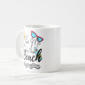 Der Sommer bringt mich an den Strand Kaffeetasse (Vorderseite Links)