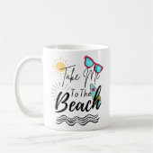Der Sommer bringt mich an den Strand Kaffeetasse (Links)