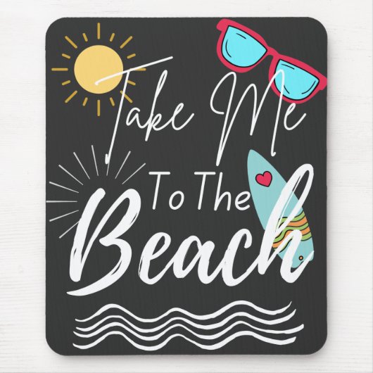 Der Sommer bringt mich an den Strand Mousepad (Vorne)