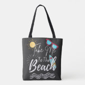 Der Sommer bringt mich an den Strand Tasche (Rückseite)