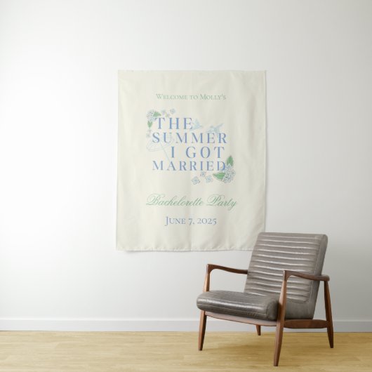 Der Sommer, den ich Verheiratet Got - die Küstenbr Wandteppich (Beispiel)