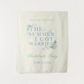 Der Sommer, den ich Verheiratet Got - die Küstenbr Wandteppich (Vorderseite)