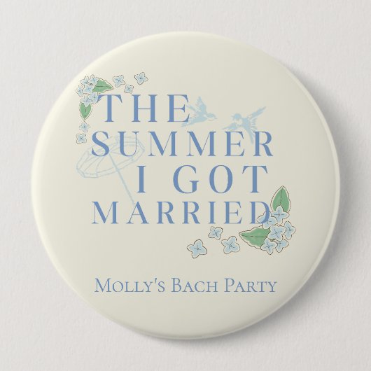 Der Sommer, den ich Verheiratet Got - Küsten-Bache Button (Vorderseite)