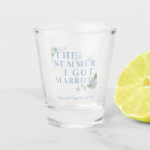 Der Sommer, den ich Verheiratet Got - Küsten-Bache Schnapsglas (Vorderseite)