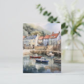 Der Sommer direkt am Meer Postkarte (Stehend Vorderseite)