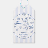 Der Sommer drehte sich um dreißig Hübschen Geburts Geschenkanhänger (Vorderseite)