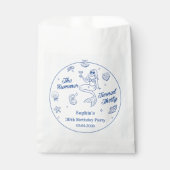 Der Sommer drehte sich um dreißig Hübschen Geburts Geschenktütchen (Vorderseite)