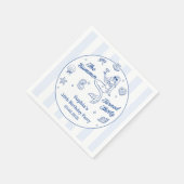 Der Sommer drehte sich um dreißig Hübschen Geburts Serviette (Ecke)