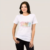 Der Sommer endet nie Tri-Blend Shirt (Vorderseite voll)
