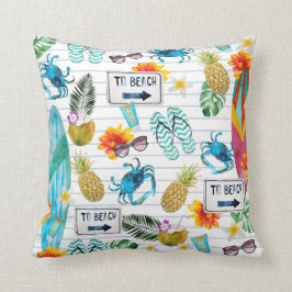 Der Sommer im Beach Pattern Kissen