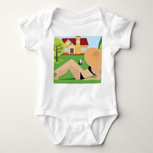 Der Sommer im Dorf Baby Strampler (Vorderseite)