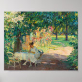 Der Sommer im Garten | Edward Cucuel Poster (Vorne)