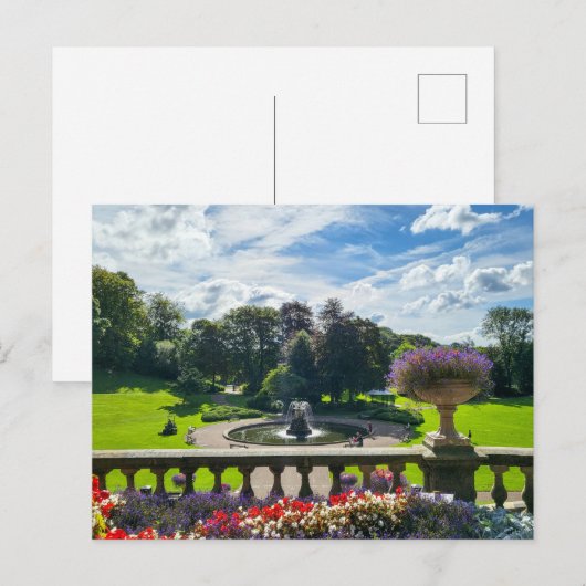 Der Sommer im Park Postkarte (Vorne/Hinten)