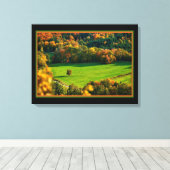 Der Sommer im Tal - Canvas drucken Leinwanddruck (Insitu (Holzboden))