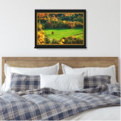 Der Sommer im Tal - Canvas drucken Leinwanddruck (Insitu (Schlafzimmer))