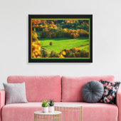 Der Sommer im Tal - Canvas drucken Leinwanddruck (Insitu (Wohnzimmer))