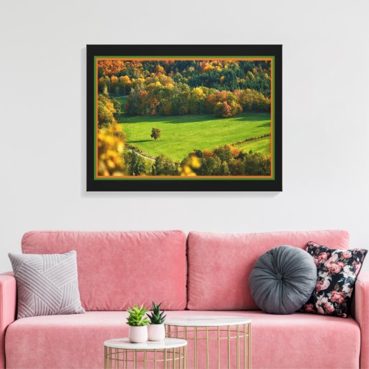 Der Sommer im Tal - Canvas drucken Leinwanddruck (Insitu (Wohnzimmer))