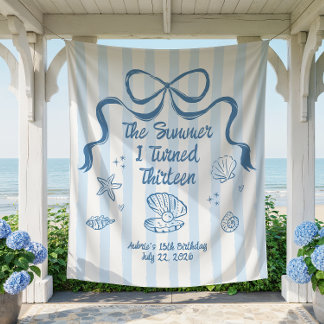Der Sommer, in dem ich 13 wurde Geburtstagsbanner Wandteppich