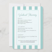 Der Sommer, in dem ich Verheiratetes Bachelorette- Einladung (Rückseite)