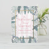 Der Sommer, in dem ich Verheiratetes Bachelorette- Einladung (Stehend Vorderseite)