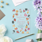 Der Sommer, in dem ich Verheiratetes tropisches Br Acryleinladungen (In Situ (Hochzeit))