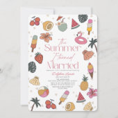 Der Sommer, in dem ich Verheiratetes tropisches Br Einladung (Vorderseite)