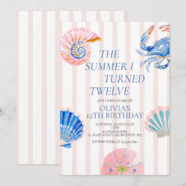 Der Sommer, in dem ich Zwölf wurde 12. Geburtstag Einladung