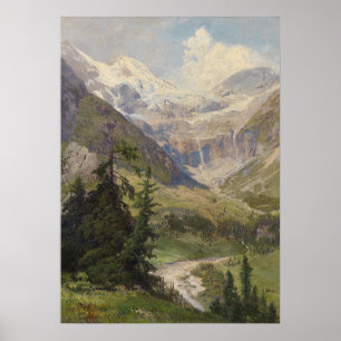 Der Sommer in den Bergen von Petrides Poster
