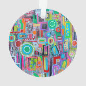 Der Sommer in der Stadt - Akrylorische Ornamente (Rückseite)