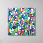 Der Sommer in der Stadt Leinwanddruck (Vorderseite)