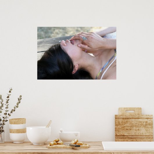 Der Sommer in der Stadt Poster (Küche)