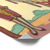 Der Sommer in Frankreich Art-Deco-Poster Poster (Ecke)