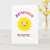 Der Sommer ist da Karte (Gelbe Blume)