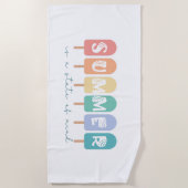 Der Sommer ist ein Staat des Geistes - Eiscreme Po Strandtuch (Vorderseite)