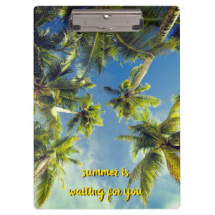 Der Sommer ist für Sie gewartet Klemmbrett
