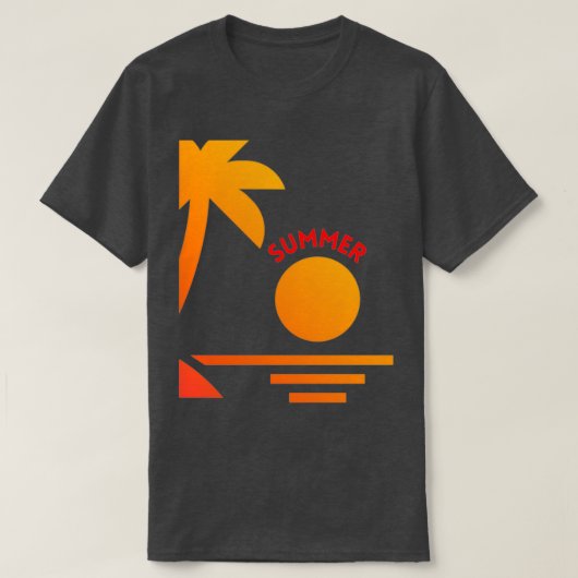 Der Sommer ist hier 10 T-Shirt (Design vorne)