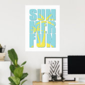 Der Sommer ist Illusion. Poster (Heimbüro)