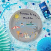 Der Sommer ist mein Gegenmittel Pappteller (Party)