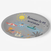 Der Sommer ist mein Gegenmittel Pappteller (Schrägansicht)