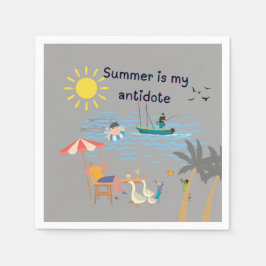 Der Sommer ist mein Gegenmittel Serviette