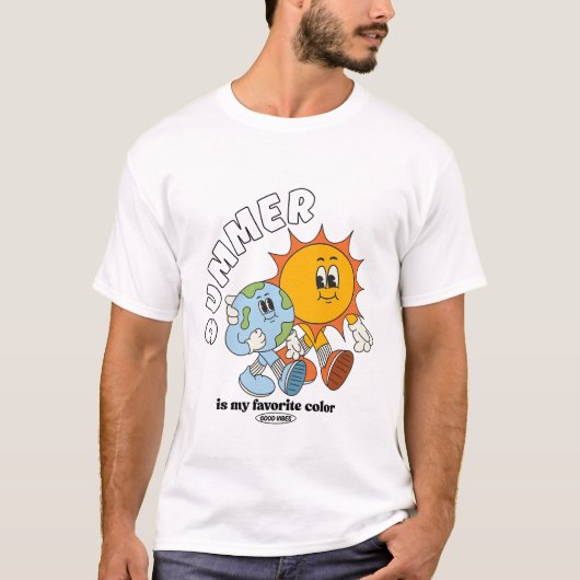 Der Sommer ist meine Lieblingsfarbe T-Shirt (Vorderseite)