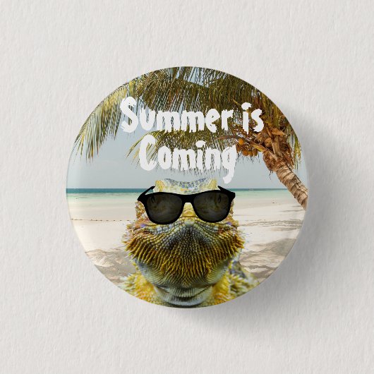 Der Sommer kommt Button (Vorderseite)