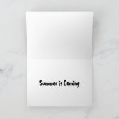 Der Sommer kommt Karte (Innenseite)