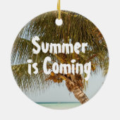 Der Sommer kommt Keramik Ornament (Hinten)