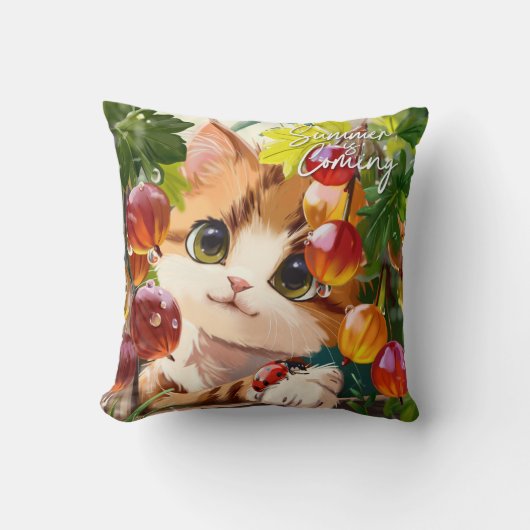 Der Sommer kommt Kissen (Vorderseite)