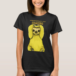 Der Sommer kommt mit gelber Latte T-Shirt