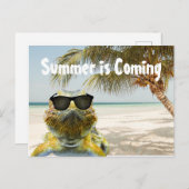 Der Sommer kommt Postkarte (Vorne/Hinten)