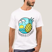 Der Sommer kommt T-Shirt (Vorderseite)