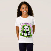 Der Sommer-Lager-Panda der Mama T-Shirt (Vorne ganz)