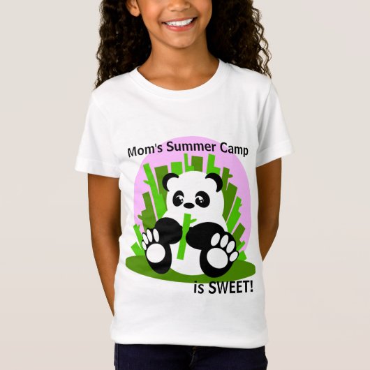 Der Sommer-Lager-Panda der Mama T-Shirt (Vorderseite)